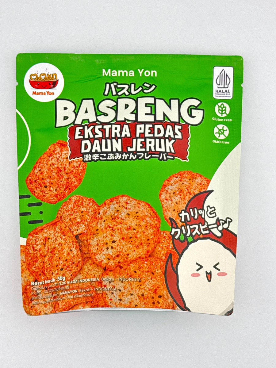 BASRENG Extra Pedas Daun Jeruk Chips 50g - AL MODINA