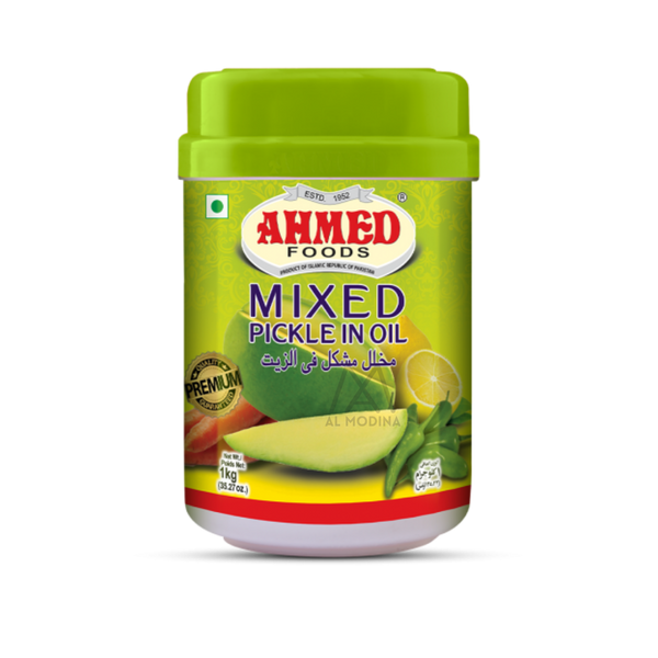 Ahmed mixed pickle in oil, 1kg jar