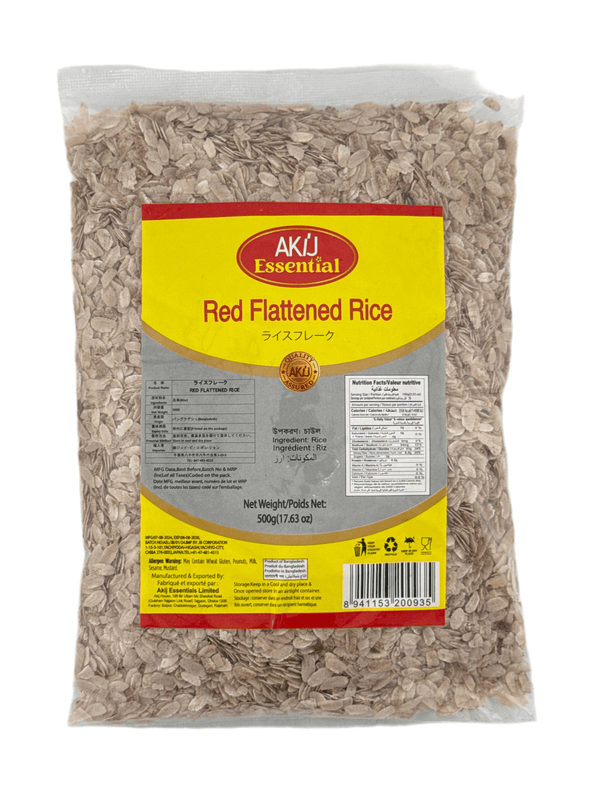 Red Flattened Rice 500g By Akij - AL MODINA