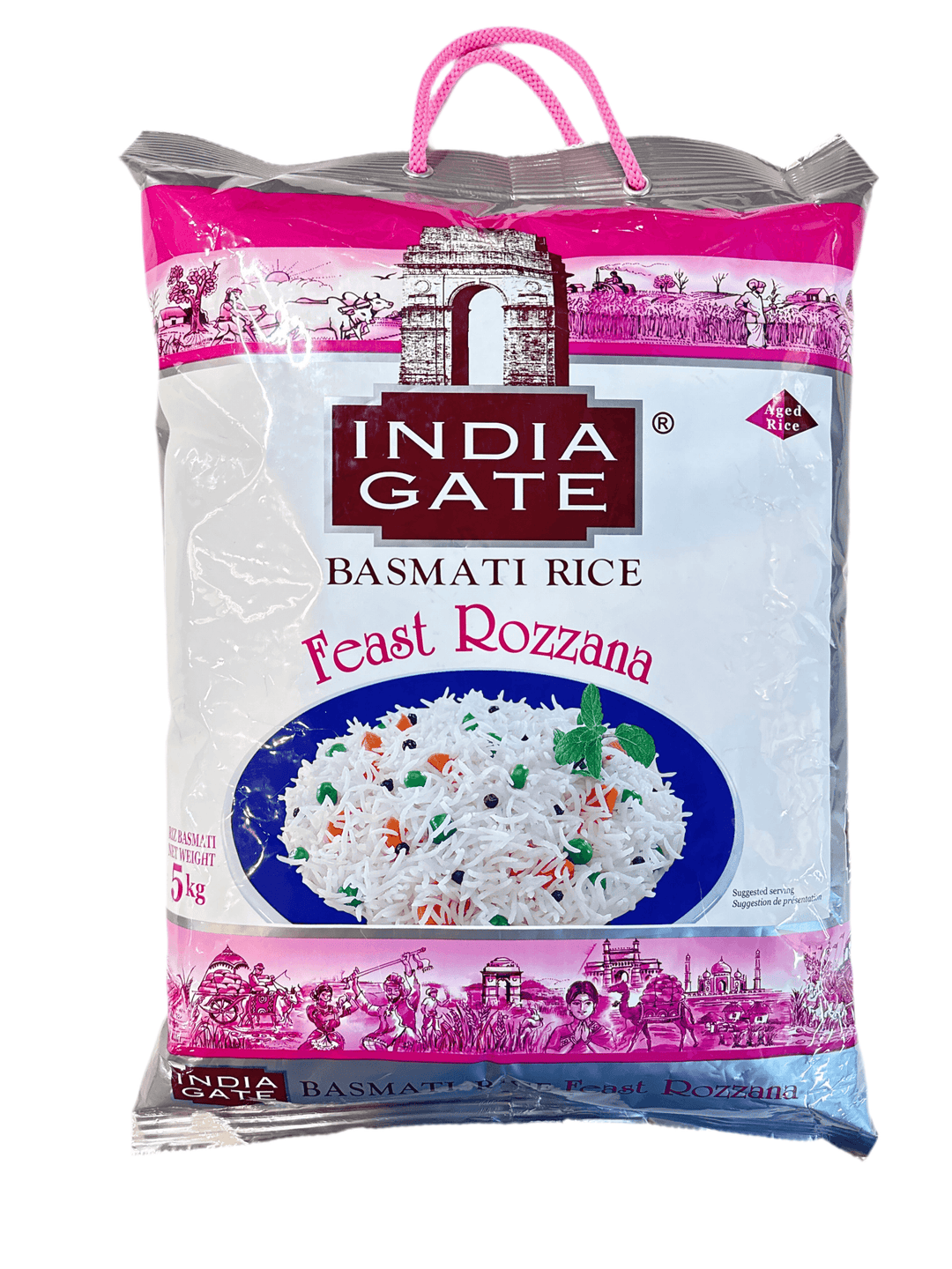 India Gate Basmati Rice Feast Rozzana 5kg - AL MODINA