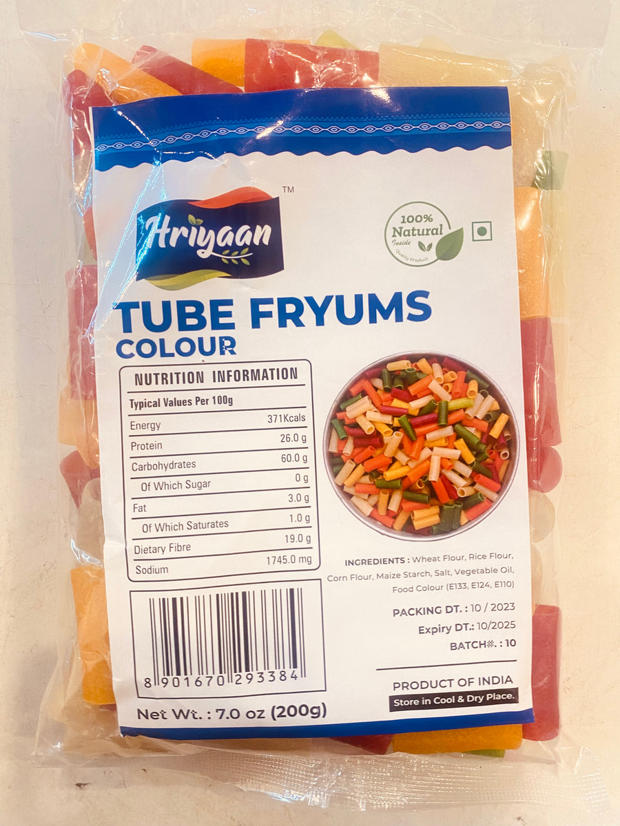 Hariyaan Tube Colour Fryums 200g - AL MODINA