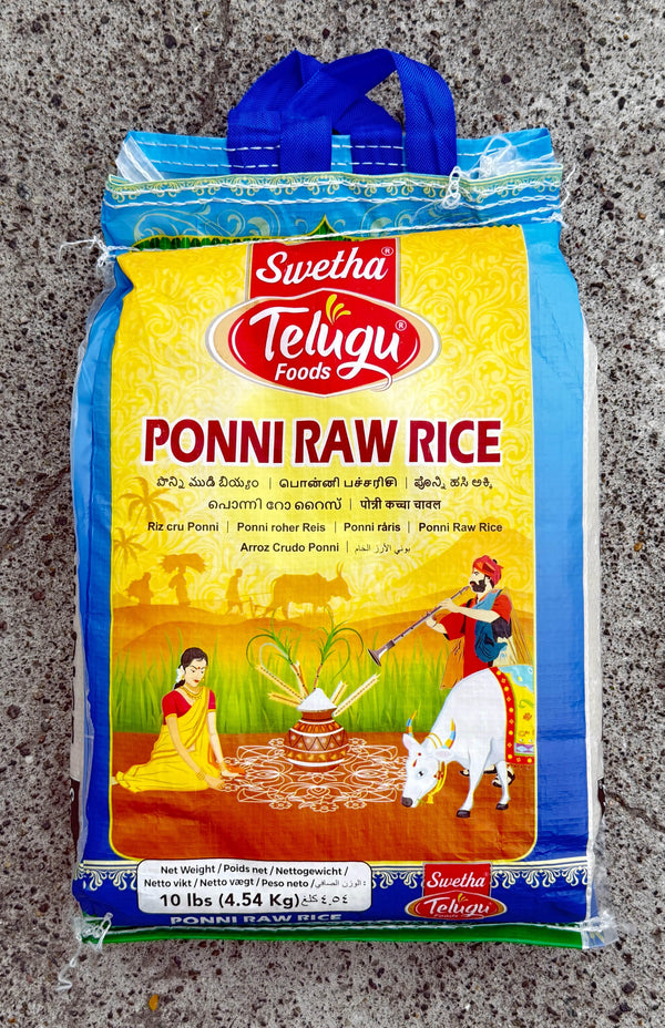 Ponni Raw Rice 4.54kg Telugu - AL MODINA
