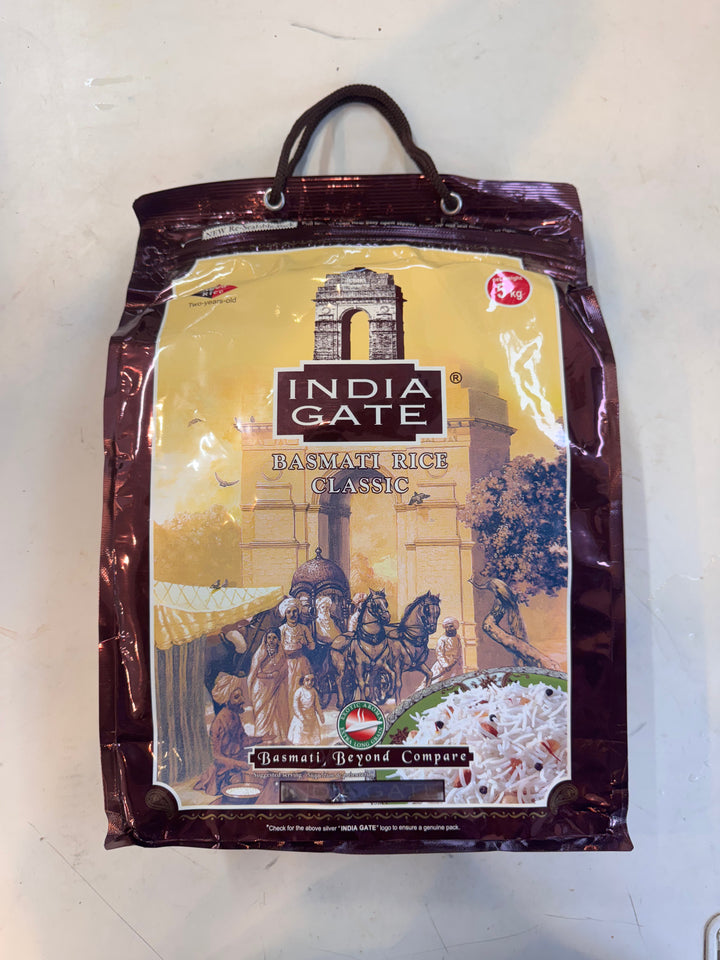 INDIA GATE BASMATI RICE CLASSIC 5kg - AL MODINA
