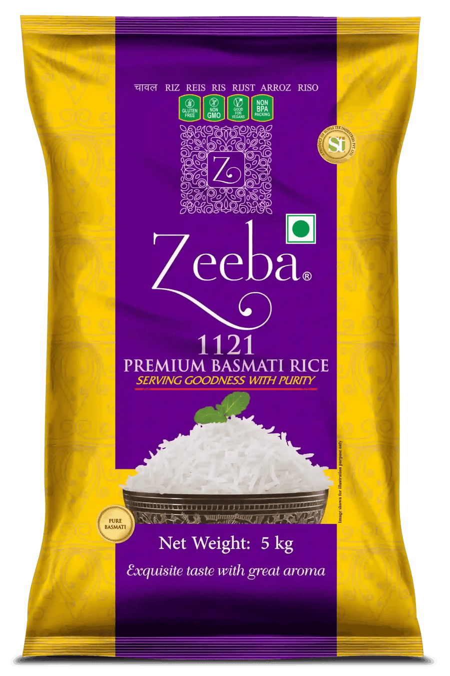 Zeeba Premium Basmati Rice 5Kg - AL MODINA