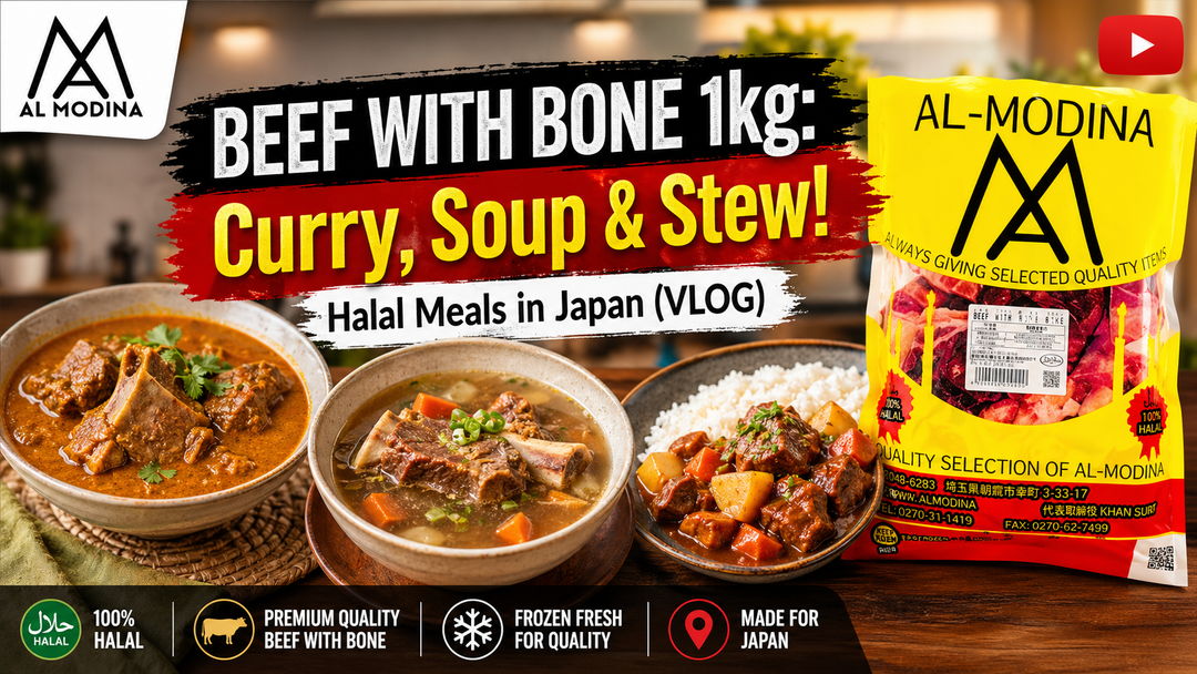 BEEF WITH BONE 1kg: Curry, Soup & Stew | Halal Meals in Japan VLOG