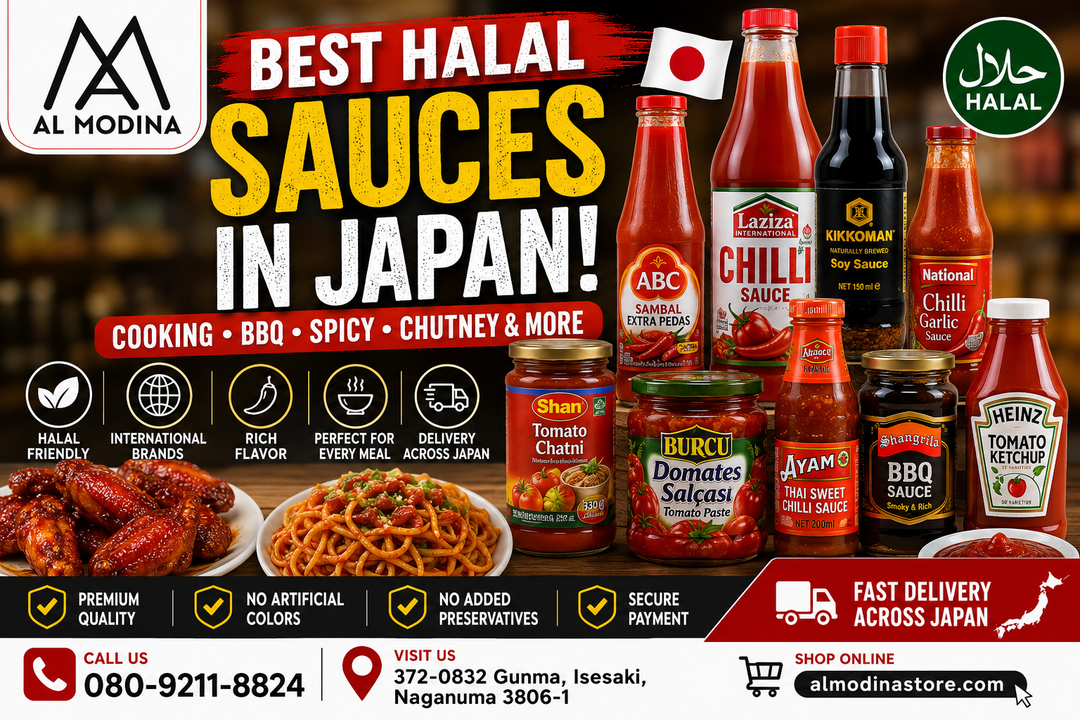 Best Halal Sauces in Japan | Cooking Sauces, Chutneys & Spicy Essentials at Al Modina