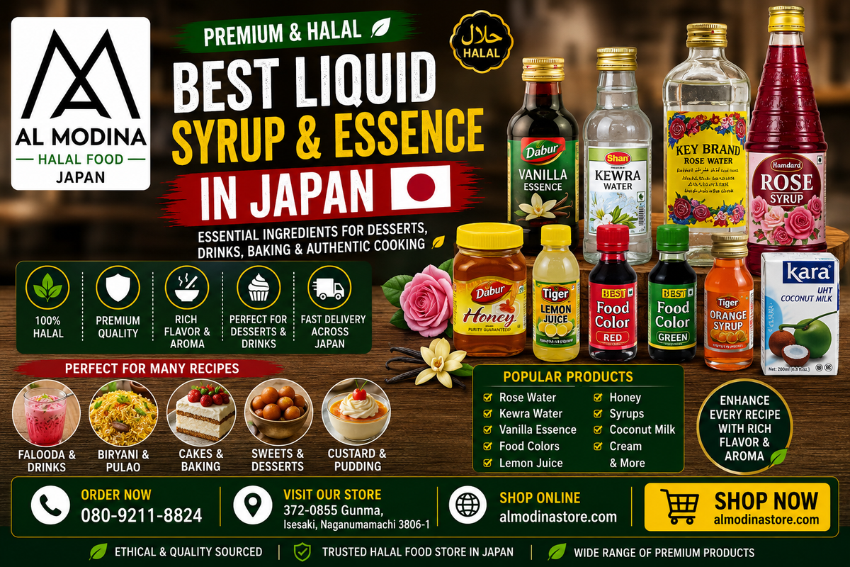 Best Liquid Syrup & Essence in Japan | Halal Dessert Essentials