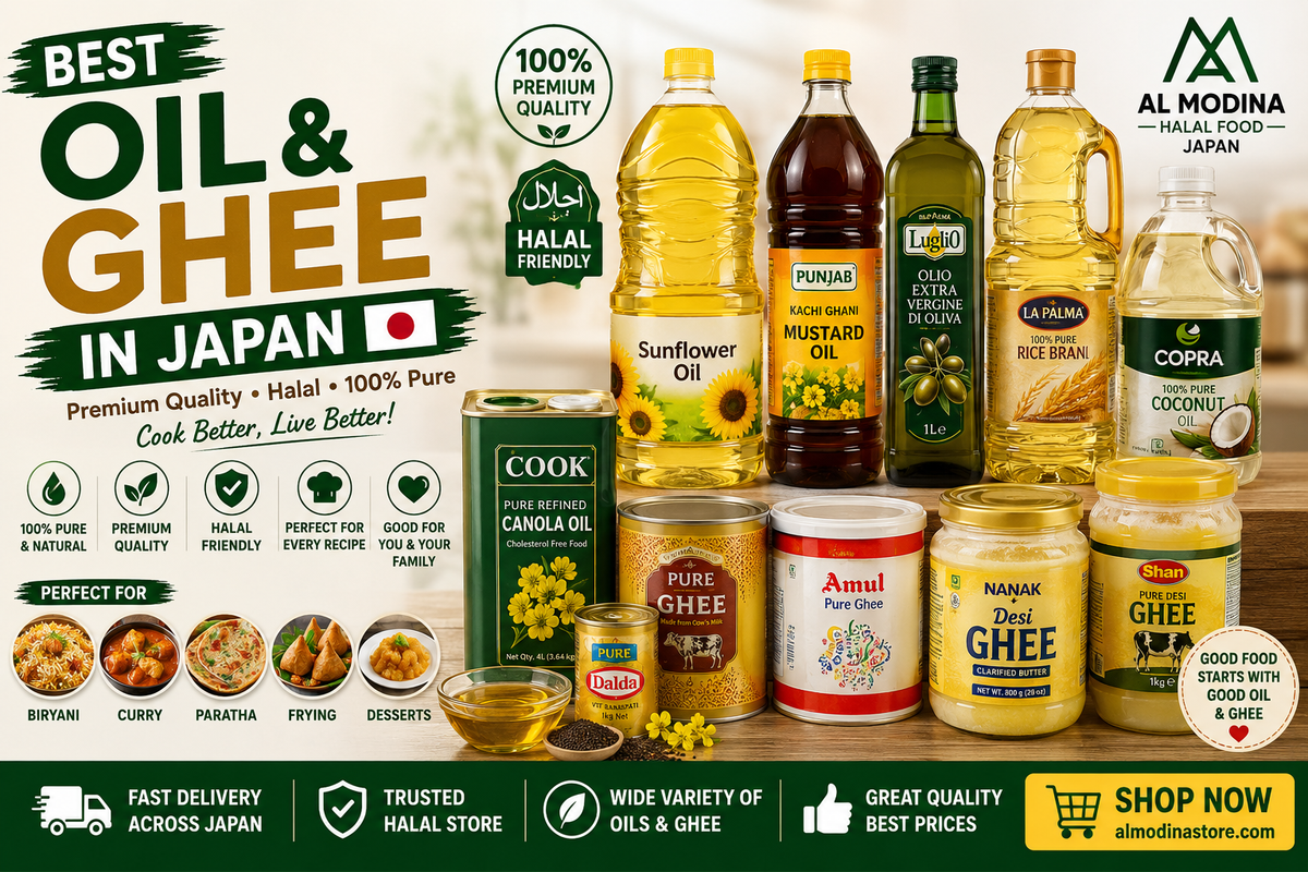 Best Oil & Ghee in Japan | Halal Cooking Essentials