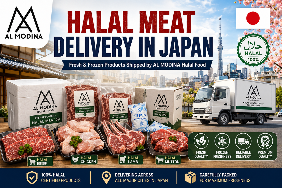 Halal Meat Delivery in Japan: How AL MODINA Ships Fresh & Frozen Products