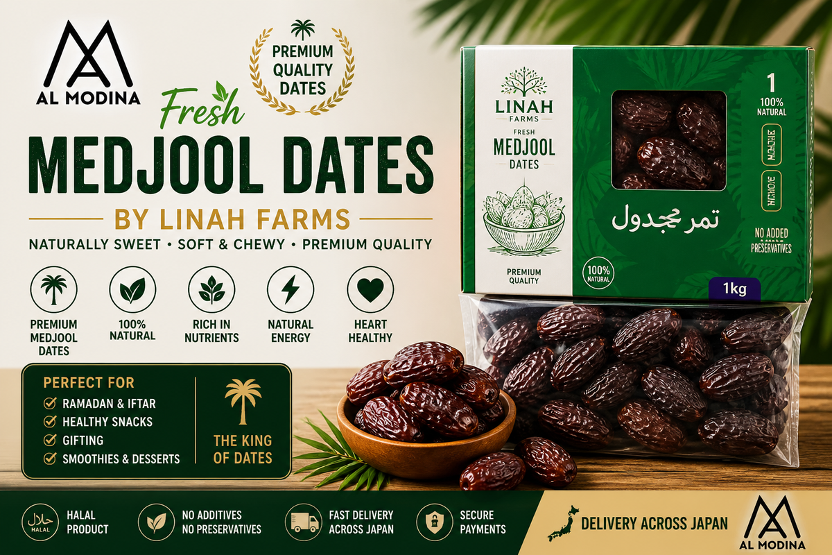 Fresh Medjool Dates in Japan | Linah Farms Premium Dates | Al Modina