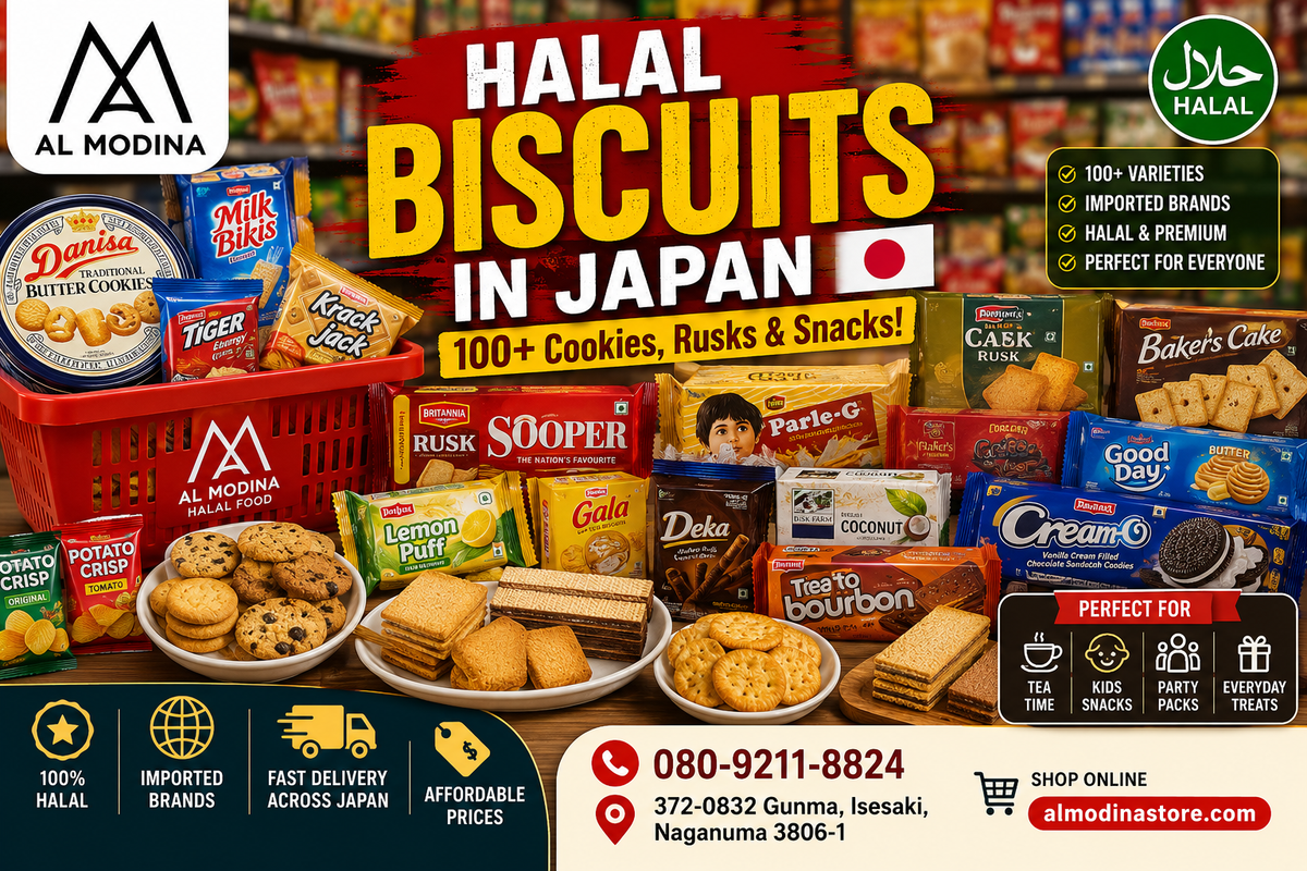 Halal Biscuits & Cookies in Japan | Best Sweet Snacks at Al Modina