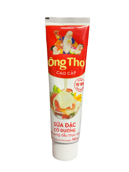 Condensed cream 165g    Ong tho cao cap