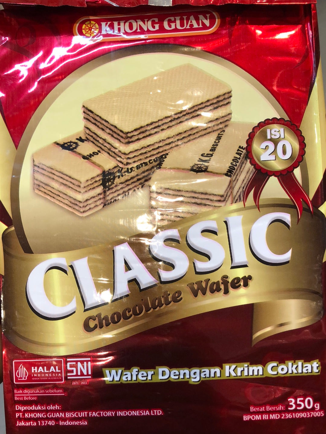 チョコレートウエハース クラシック 350g