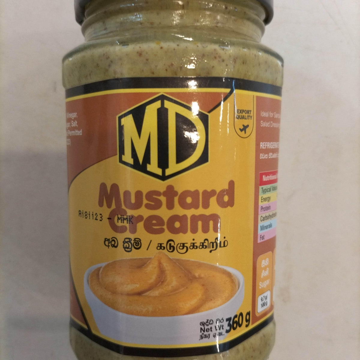 MD MUSTARD CREAM 360g - AL MODINA