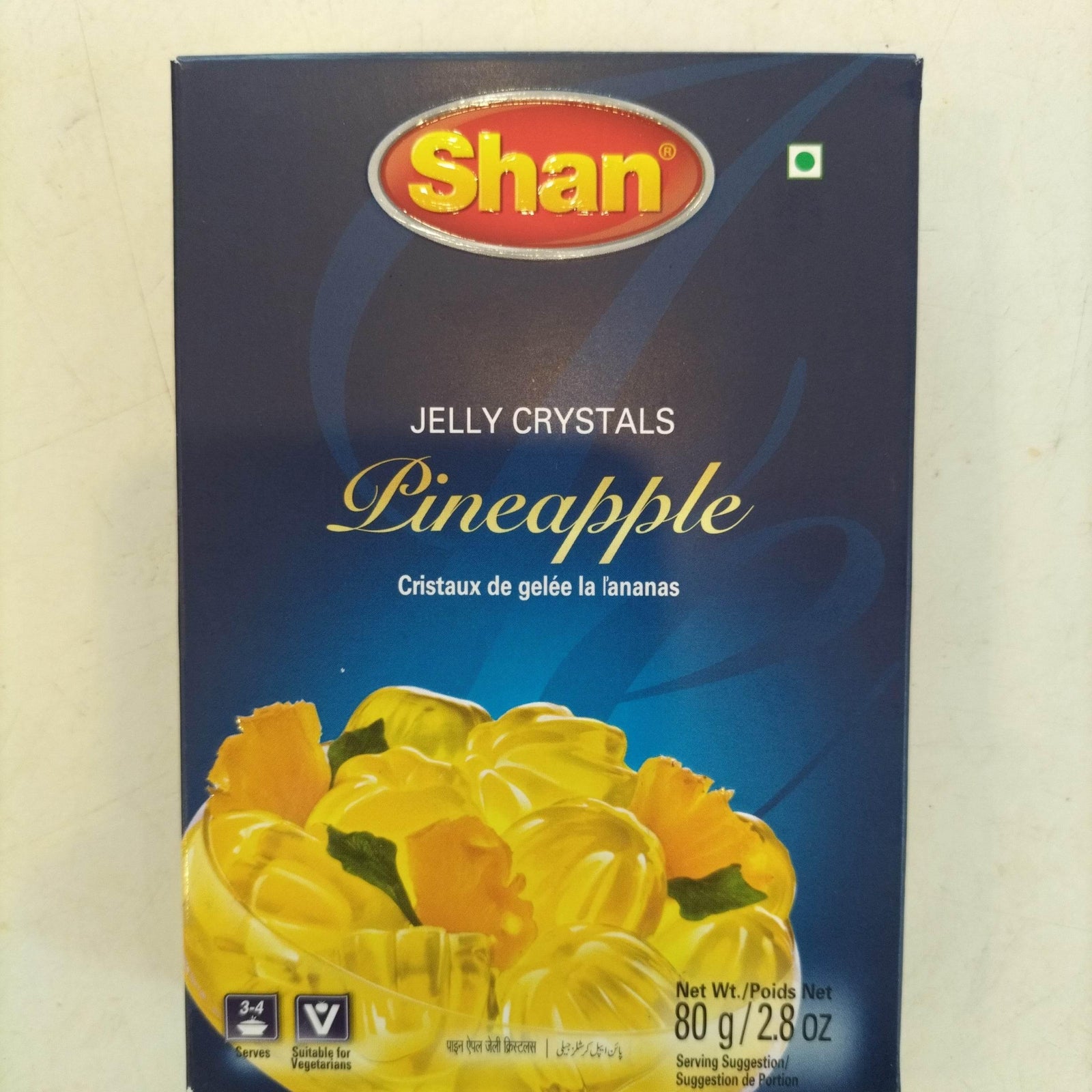 Jelly Crystals Pineapple SHAN 80g - AL MODINA