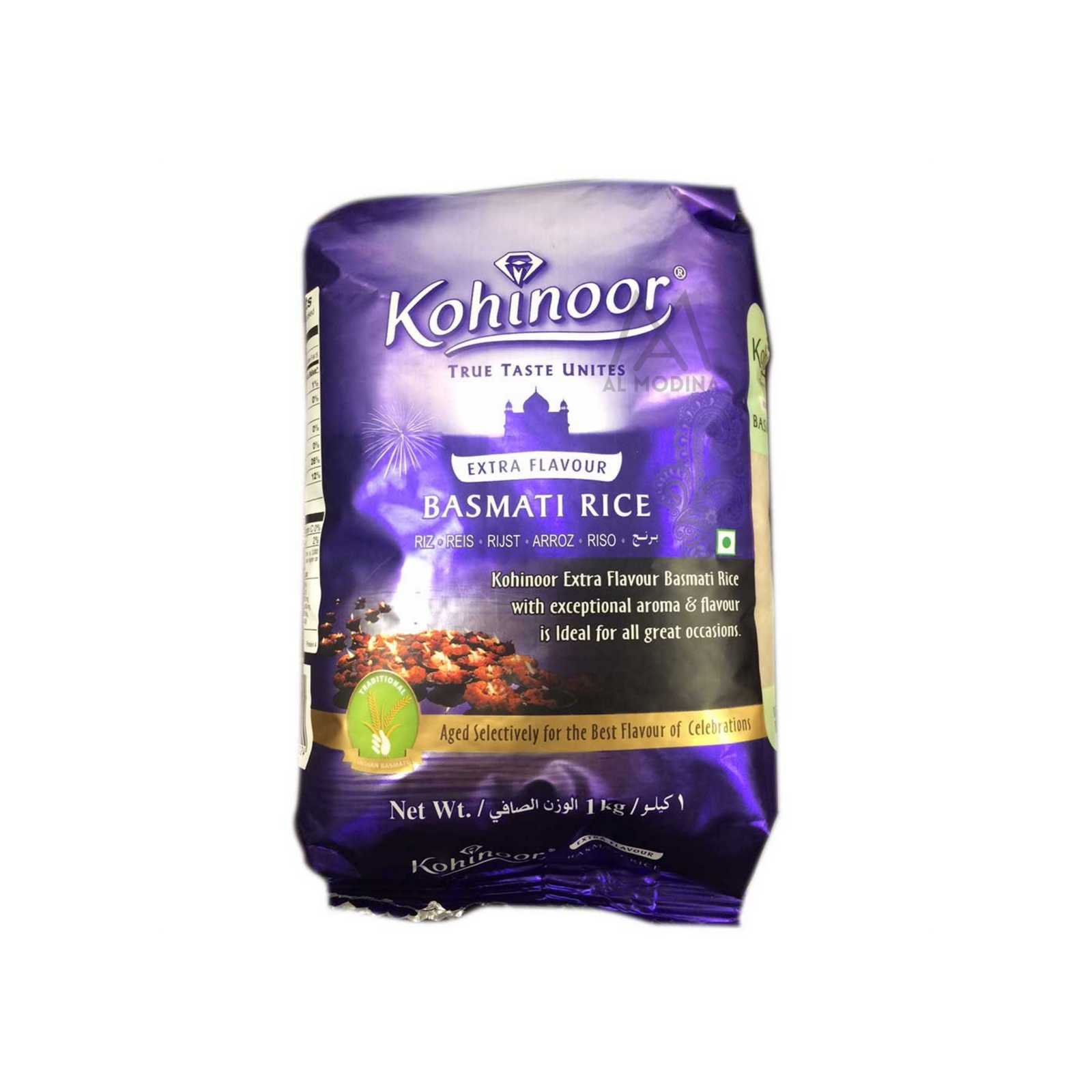 Basmati Rice By Kohinoor 1Kg - AL MODINA
