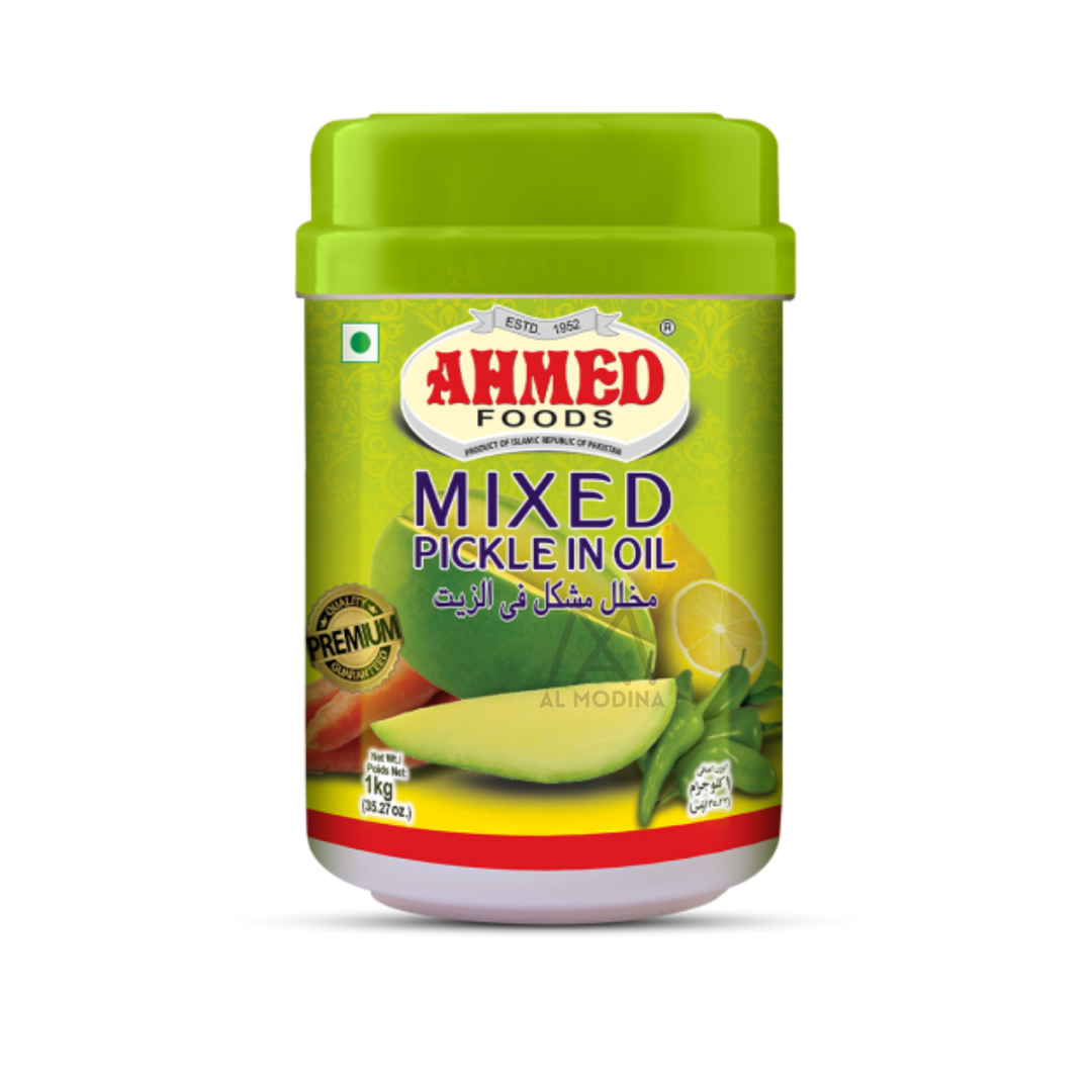 Ahmed mixed pickle in oil, 1kg jar
