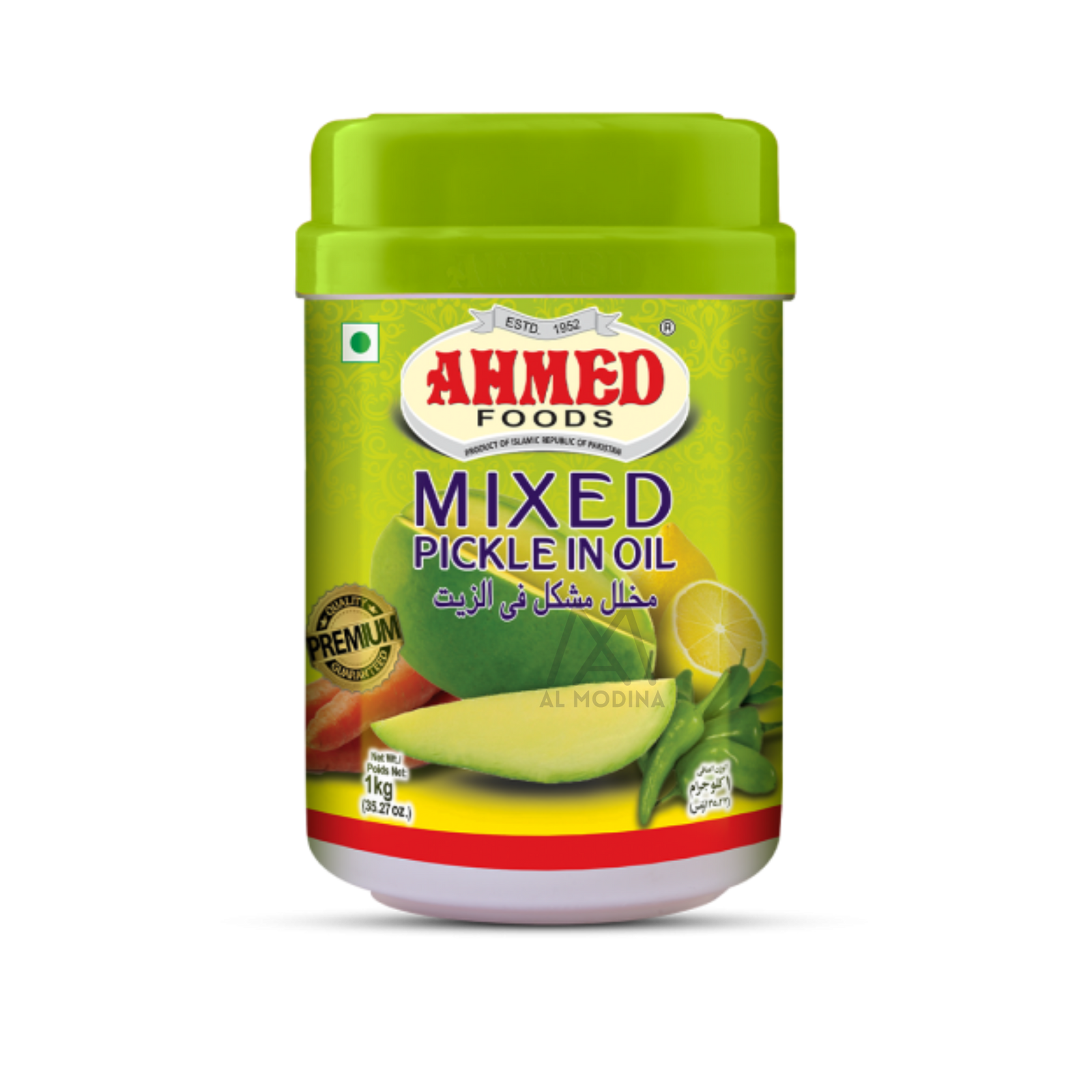 Ahmed mixed pickle in oil, 1kg jar