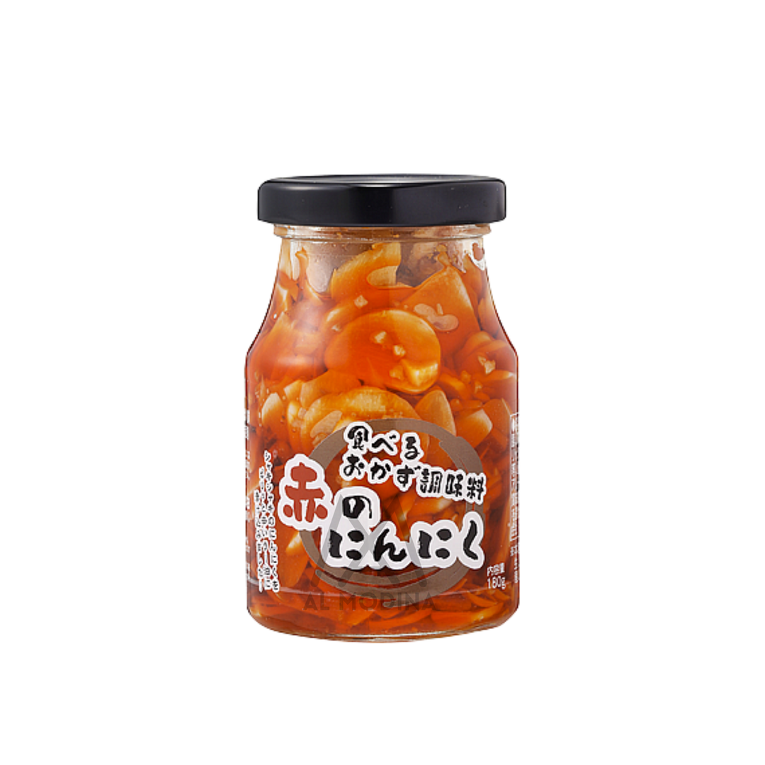 Sliced Garlic in Spicy Oil "Aka no NinNiku" 180g