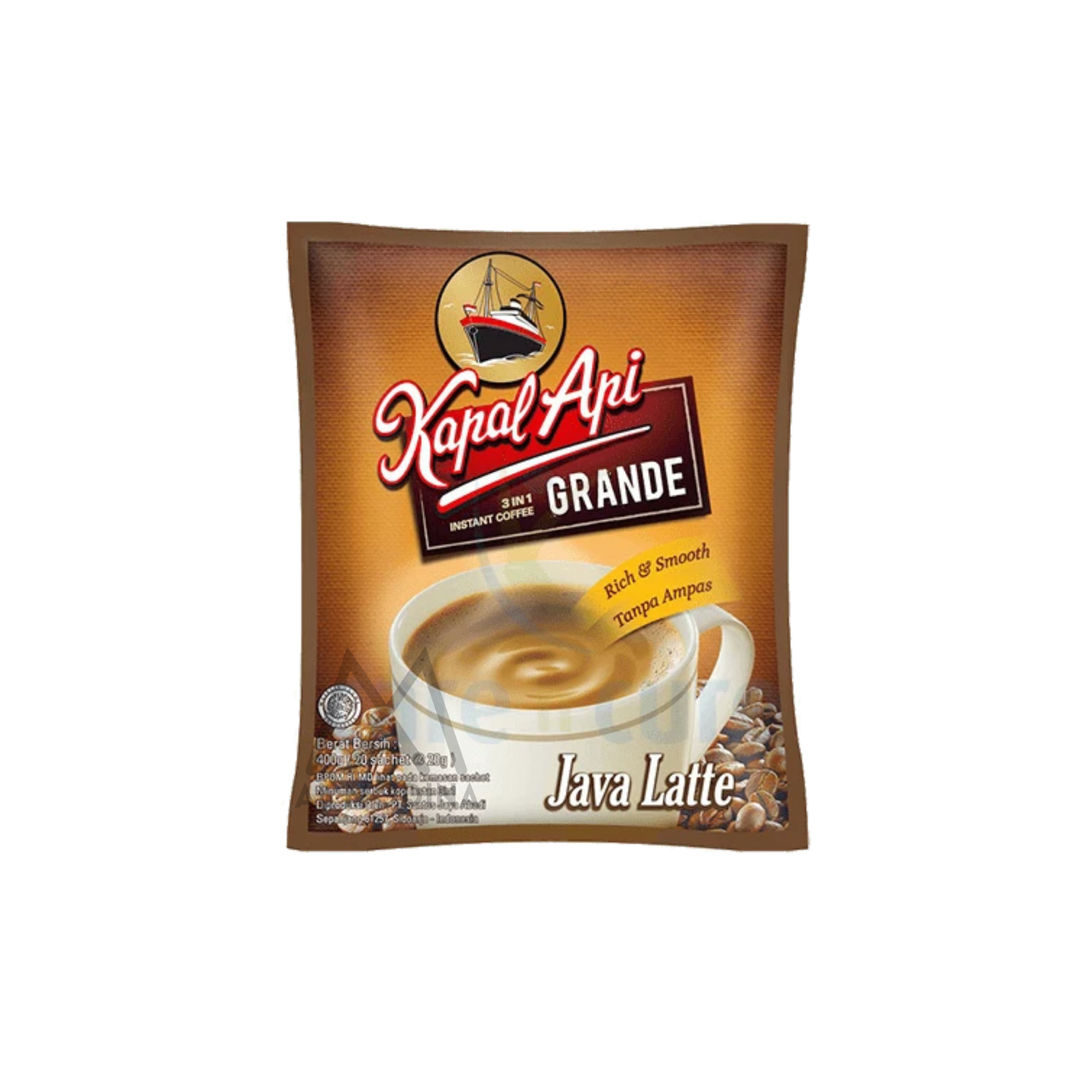 Kapal Api Instant Coffee Java Latte 3 In 1 Sachet