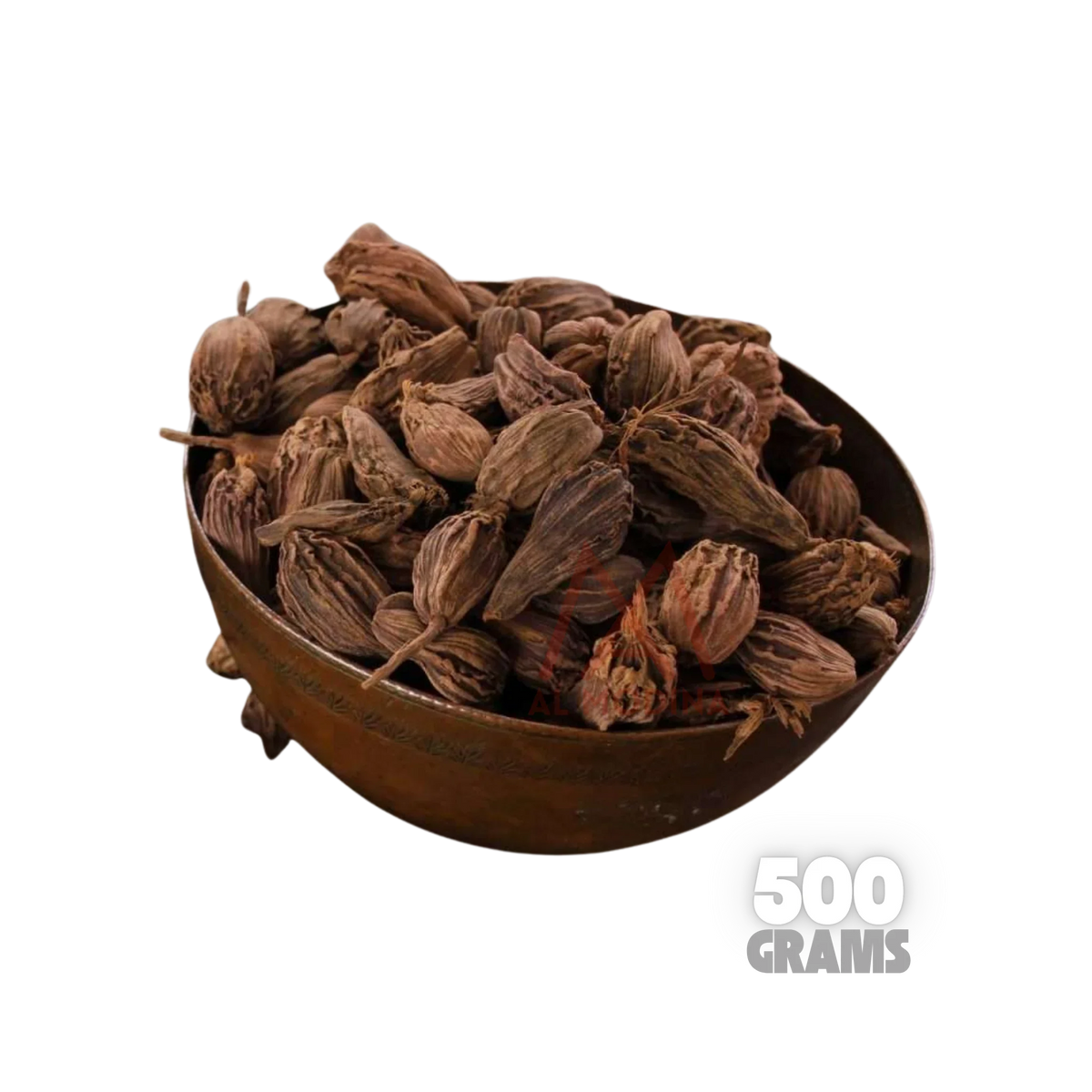 Whole brown cardamom pods, 500g pack