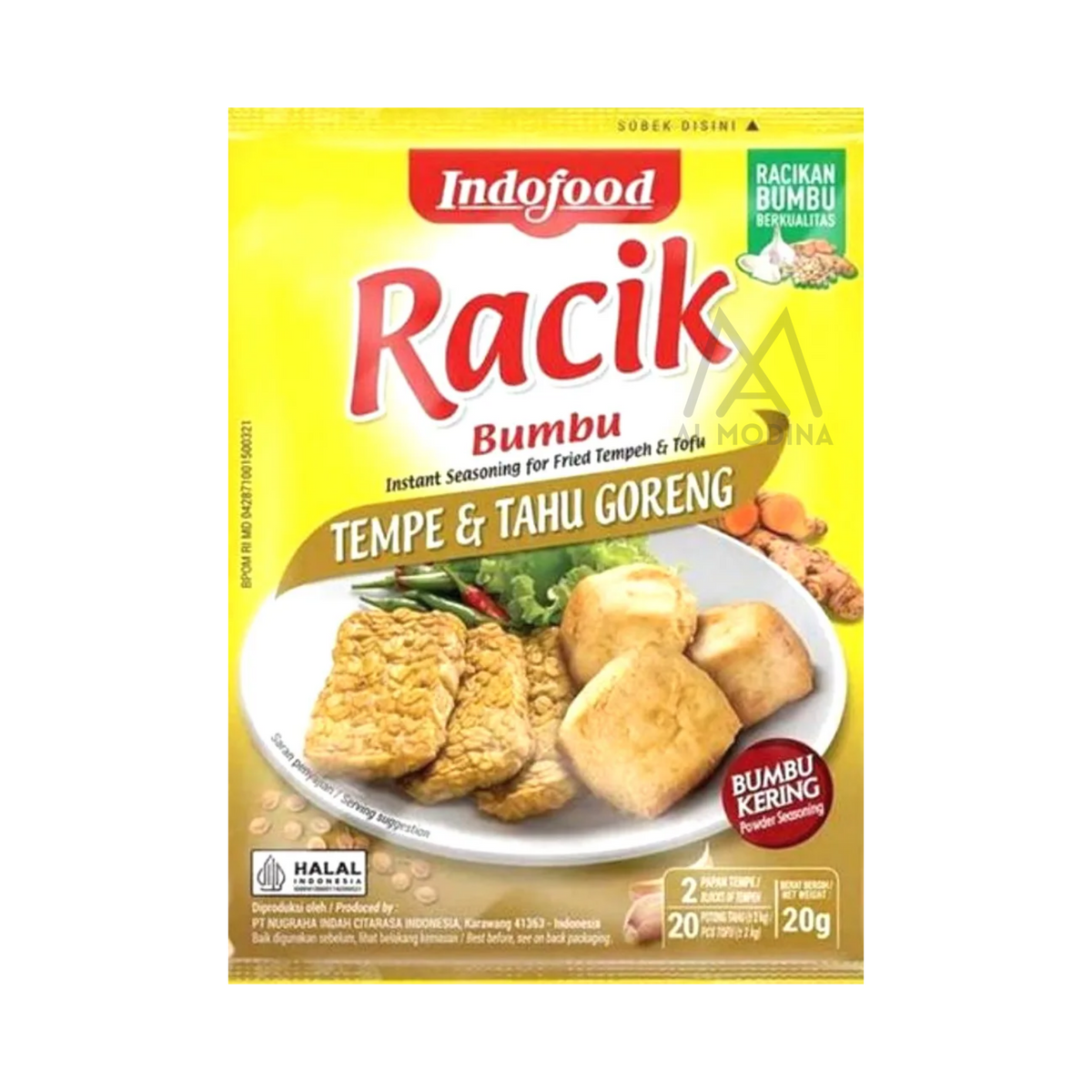 Bumbu Racik seasoning for fried tempe and tofu, 20g