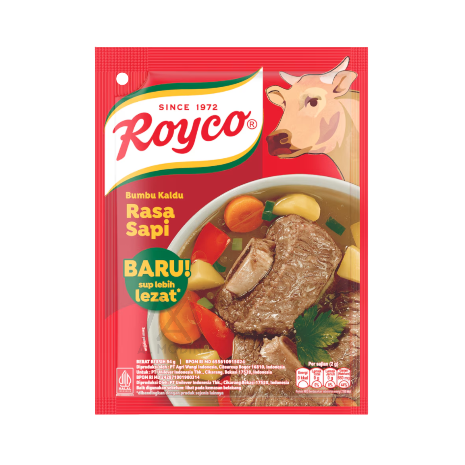 Bumbu Kaldu Rasa Sapi 94g - AL MODINA