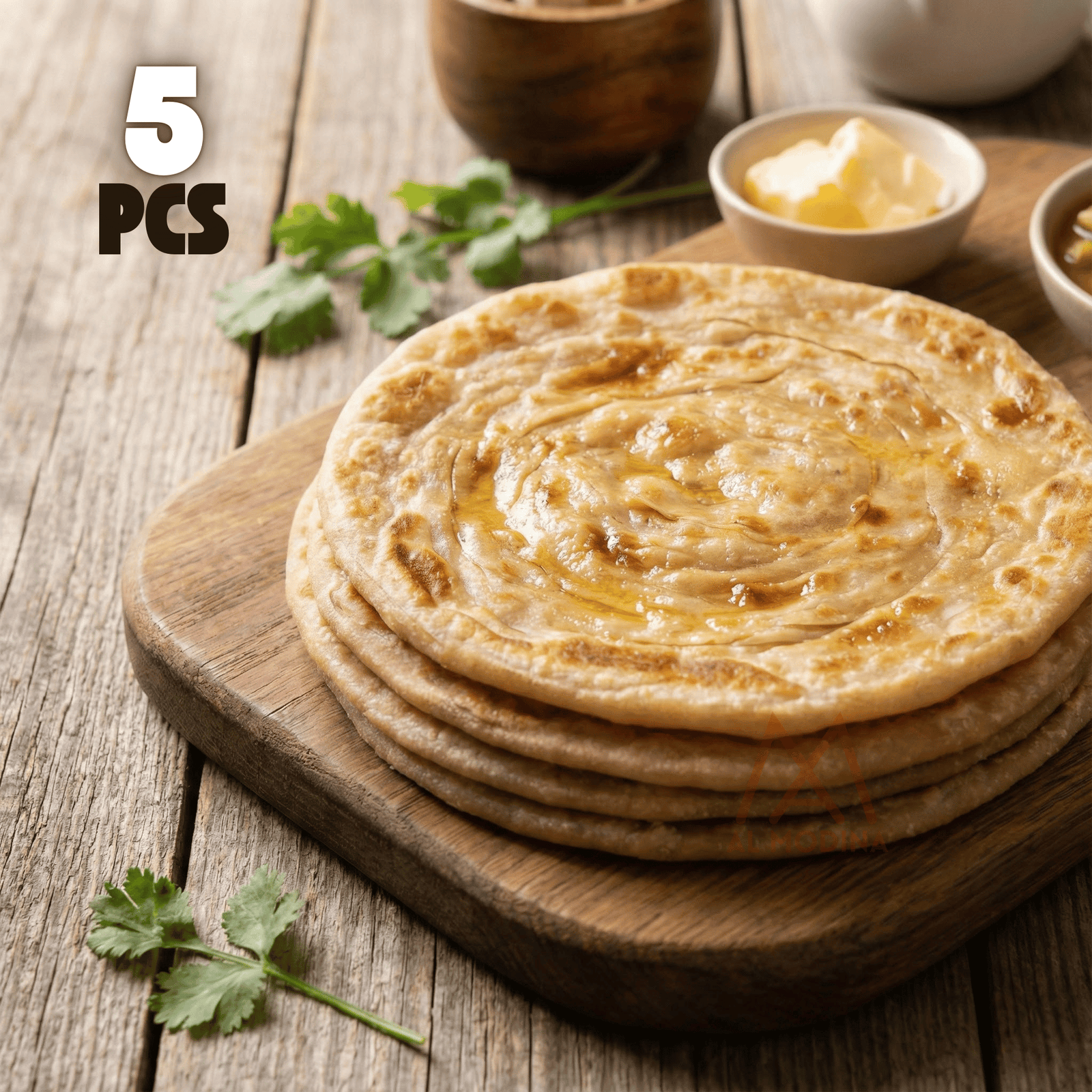 Regular Plain Paratha 5pcs - AL MODINA