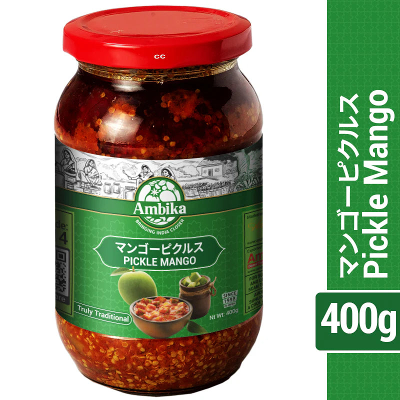 Ambika mango pickle, 400g jar