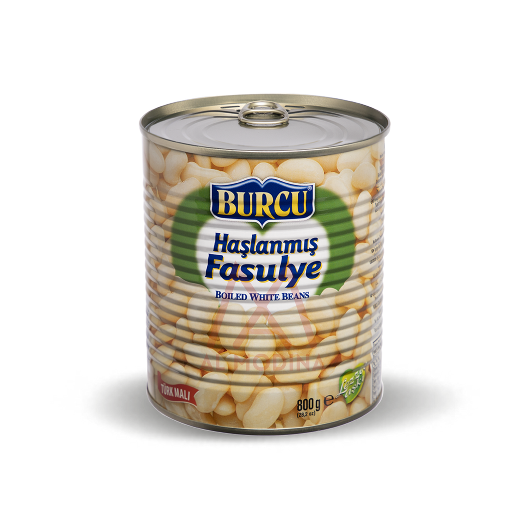 BOILED WHITE BEANS (Haşlanmış Fasulye) 800G BURCU