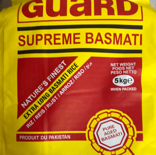 BASMATI RICE by GUARD 5Kg