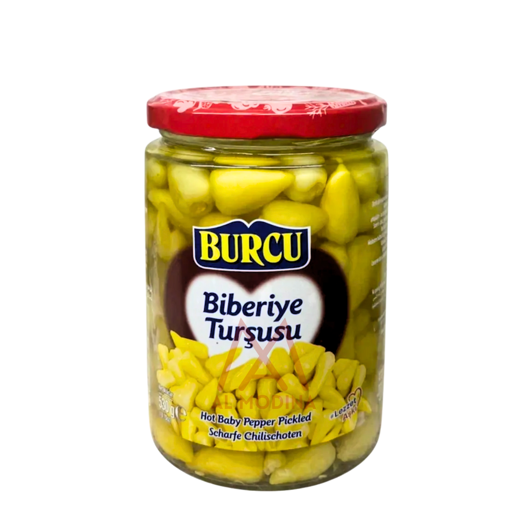 HOT BABY PEPPER PICKLED (Biberiye Turşusu) 530G BURCU