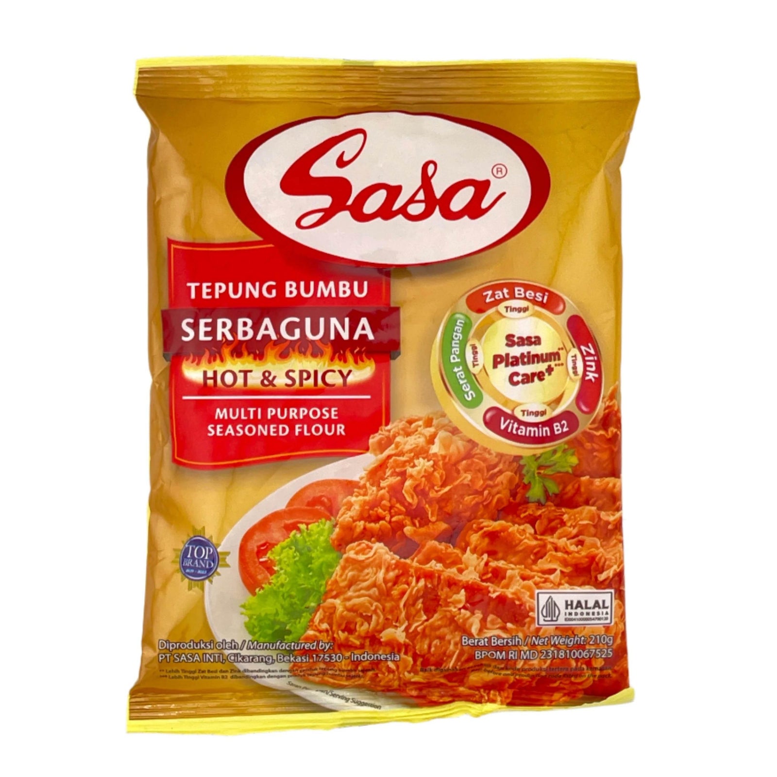 SASA TEPUNG BUMBU Hot & Spicy 210g - AL MODINA