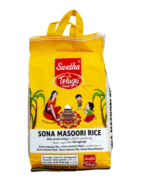 Sona Masoori Rice 4.54kg Telugu - AL MODINA