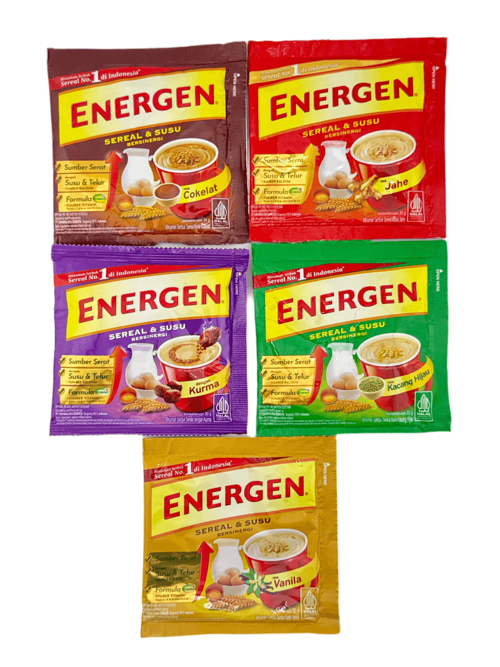 ENERGEN SEREAL & SUSU BERSINERGI Hot Drink Sachets - AL MODINA