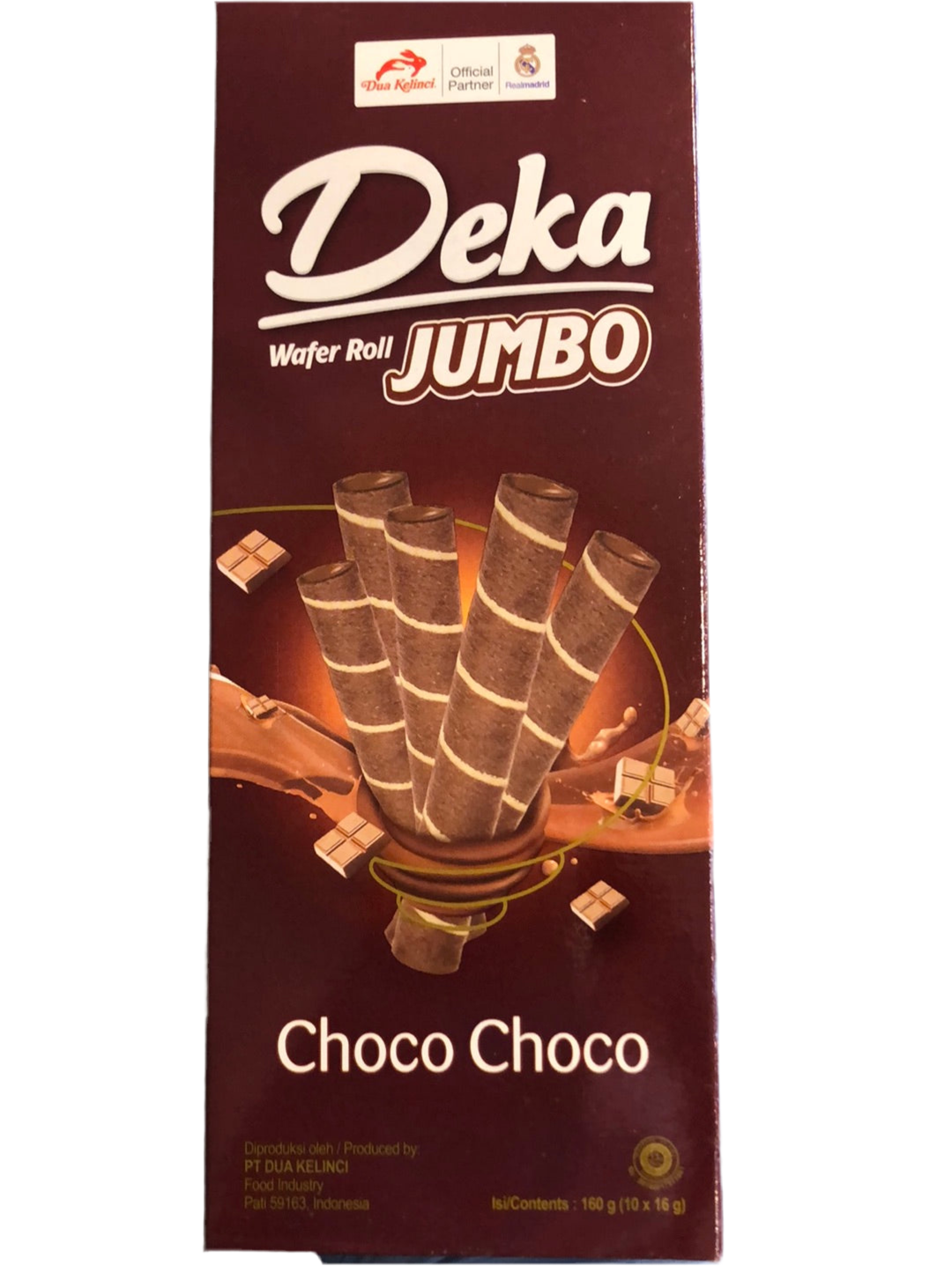 Wafer Roll JUMBO Choco Choco140g By Deka