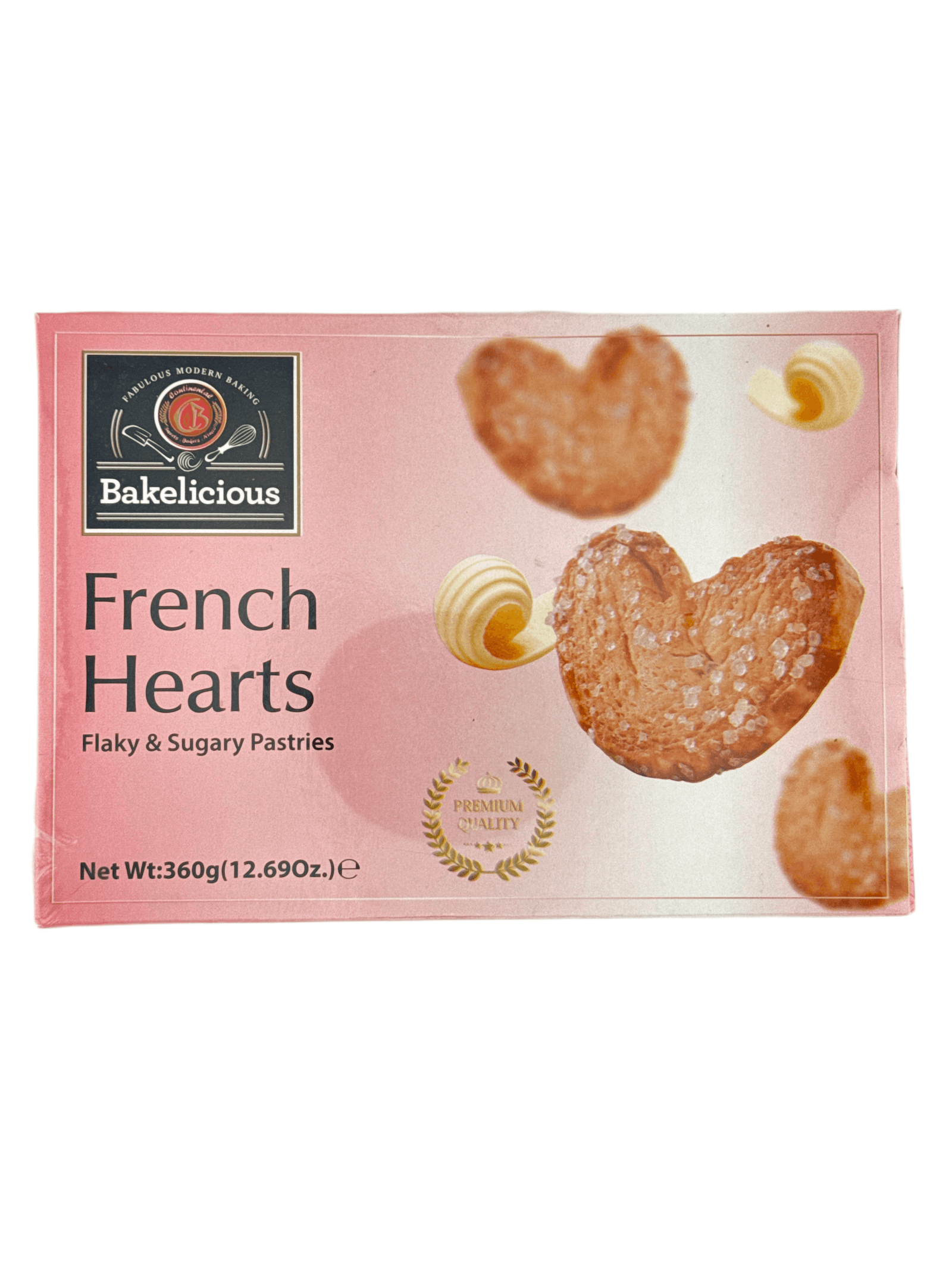 French Heart (Flaky & Sugary Pastries) 360g - AL MODINA