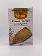 Shan Premium Quality cumin powder box with wooden scoop and cumin seeds, 200g package