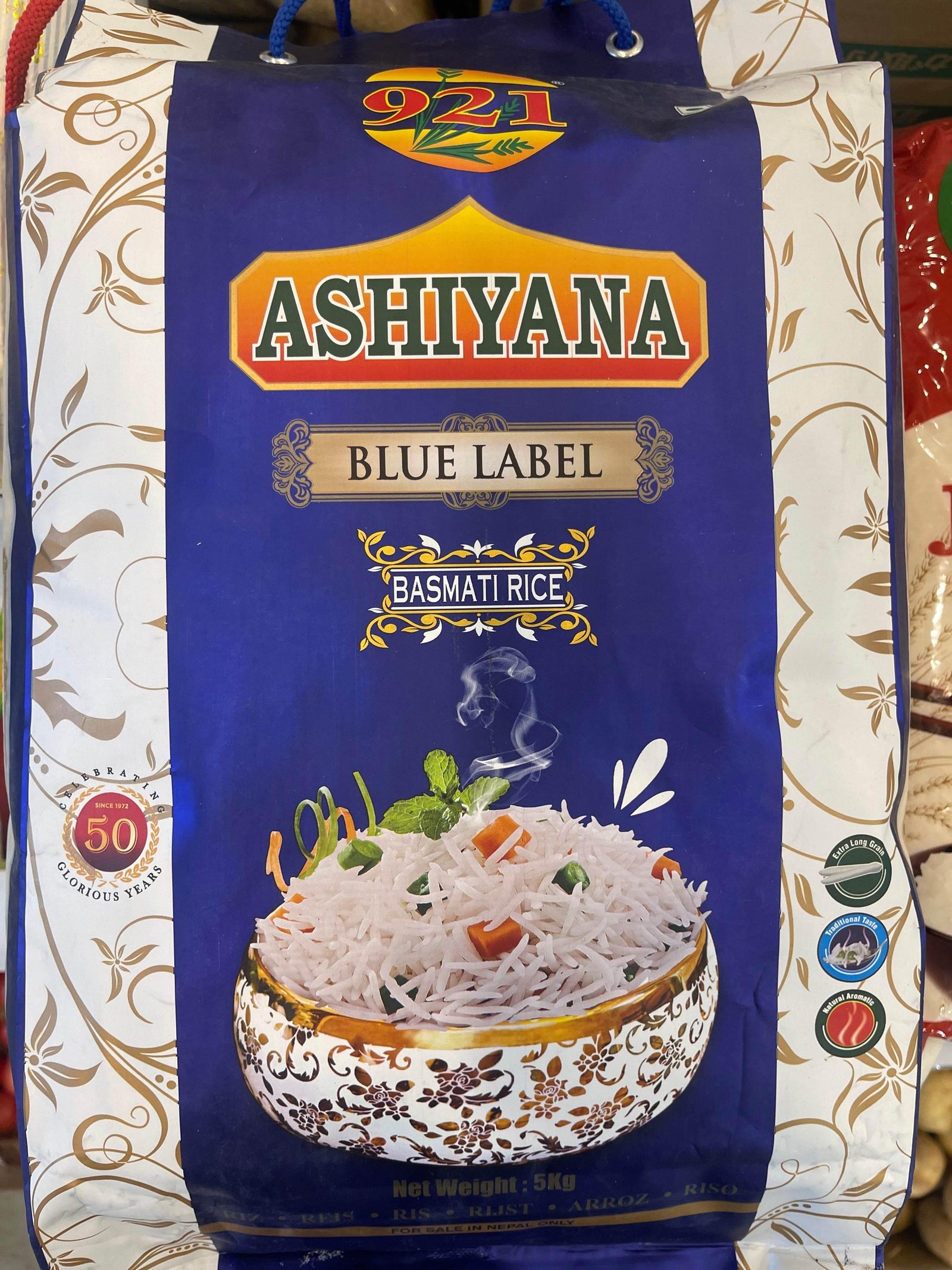 Ashiyana Red Label BASMATI RICE 5kg - AL MODINA