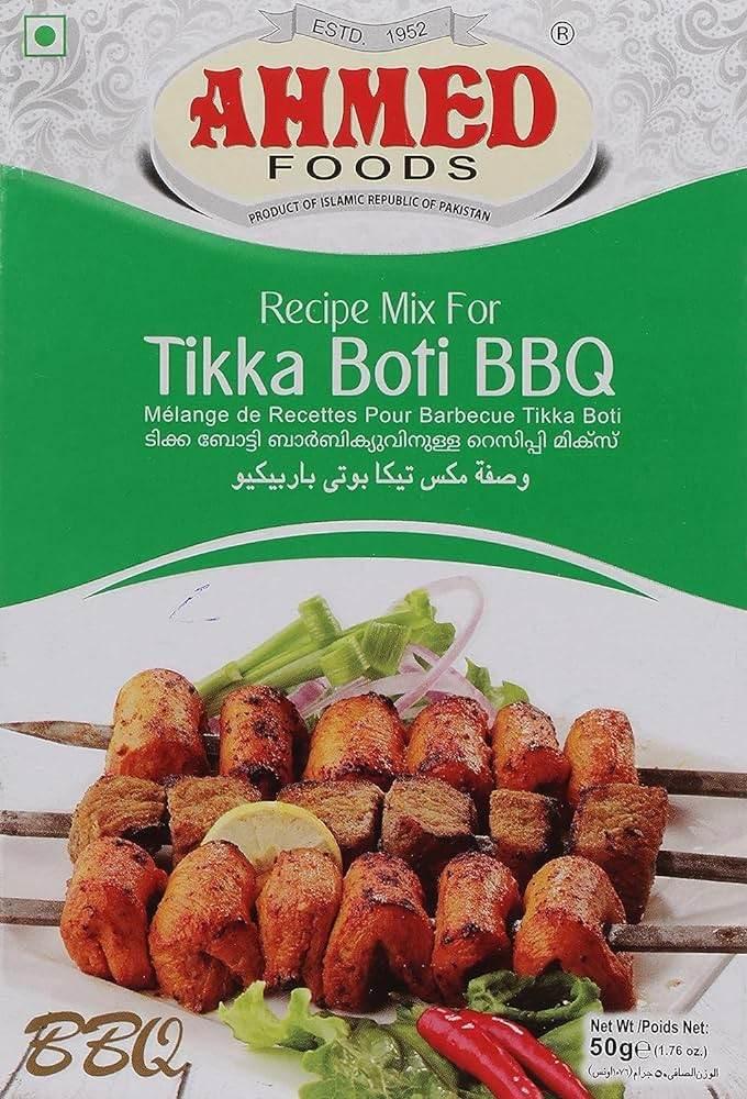 Tikka Boti BBQ Masala by AHMED 50g - AL MODINA