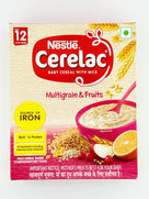 Nestle Cerelac multigrain and fruits baby cereal with milk for 12 to 24 months, iron rich