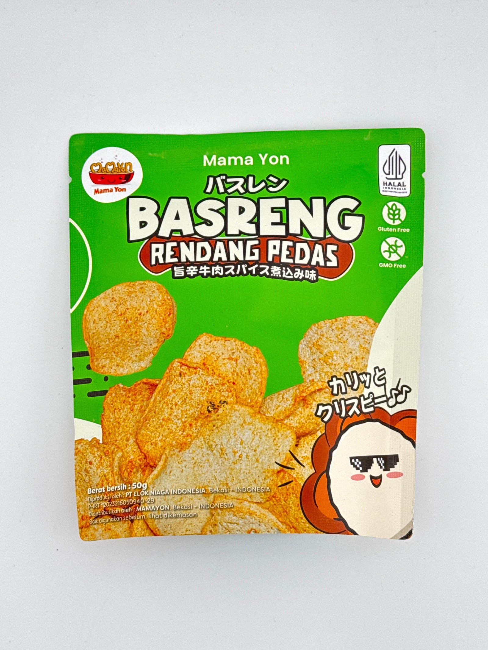 BASRENG Rendang Pedas Chips 50g - AL MODINA