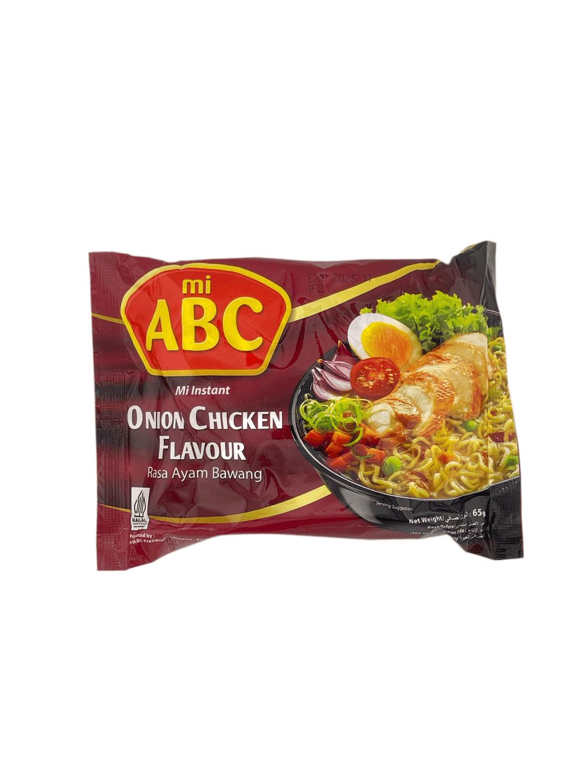 Onion Chicken Flavour Instant Noodle 65g by ABC - AL MODINA