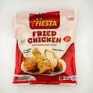 Fiesta Fried Chicken frozen package with crispy golden fried chicken image and red white design