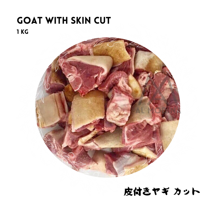 Halal goat meat with skin 1kg in Japan by AL MODINA Halal Food