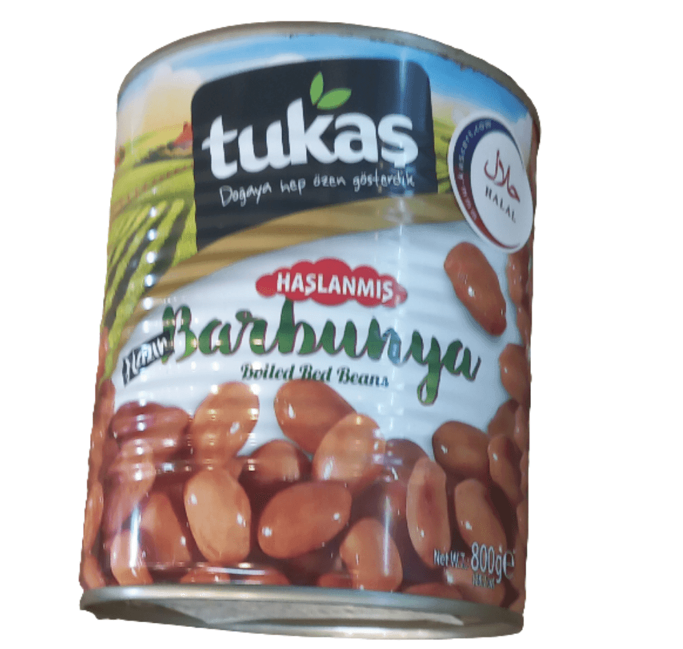 BOILED RED BEANS 800g Tukas - AL MODINA