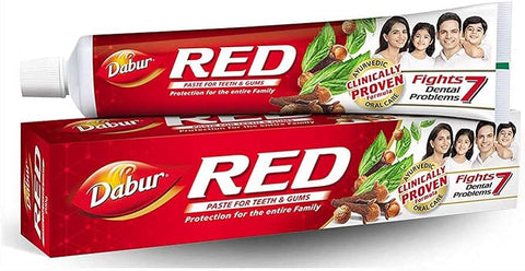 Red dabur ayurvedic toothpaste