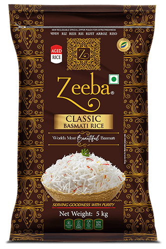 ZEEBA CLASSIC BASMATI RICE 5kg