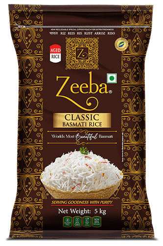 ZEEBA CLASSIC BASMATI RICE 5kg - AL MODINA