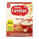 Nestlé Cerelac Wheat Apple baby cereal with milk, rich in iron, for 6 to 12 months old